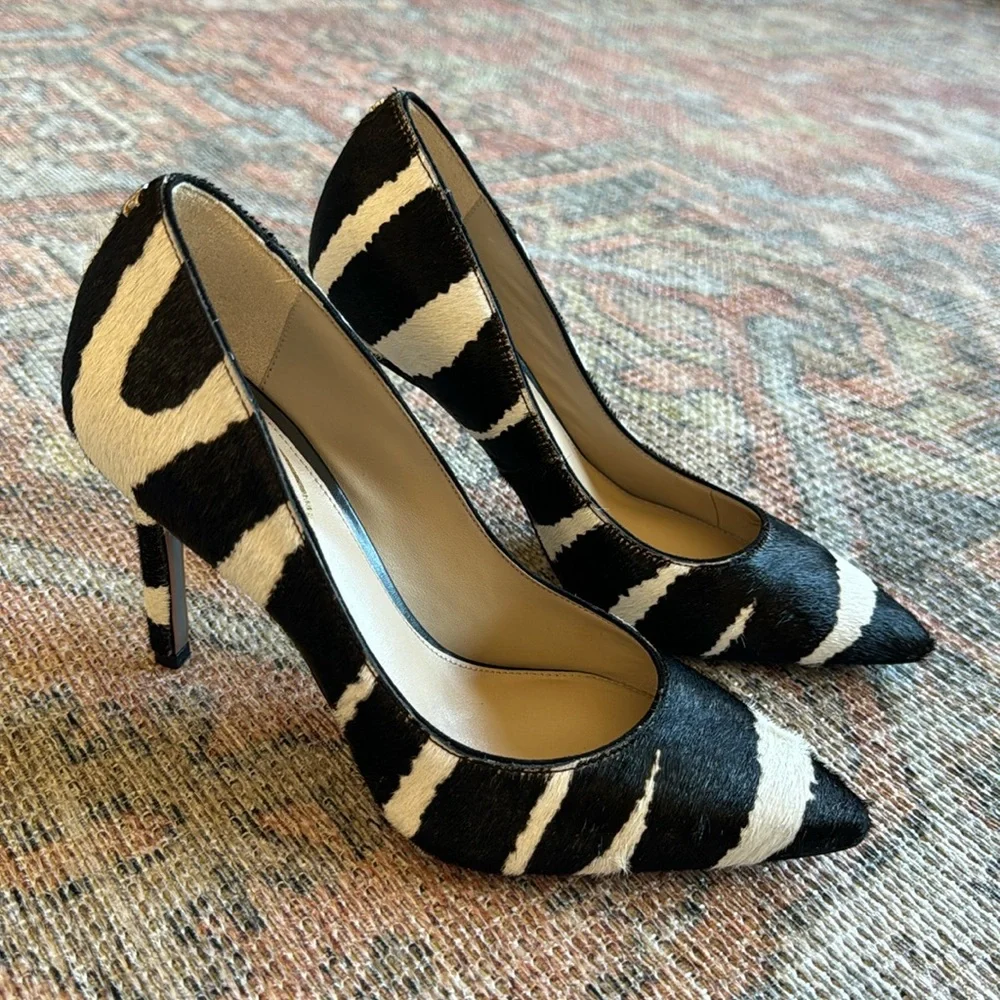 🆕 Sam Edelman Hazel Pointed Toe Pump Zebra Brahma
